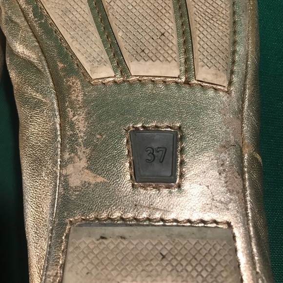 Gold Prada Ballet Flats - Picture 5 of 5